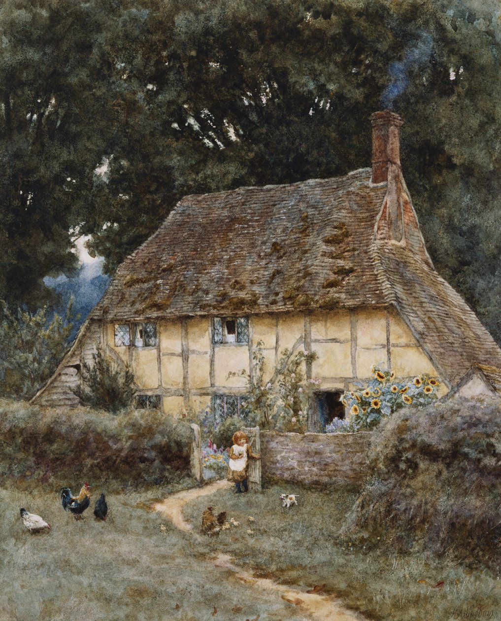 På Brook Road, nära Witley av Helen Allingham