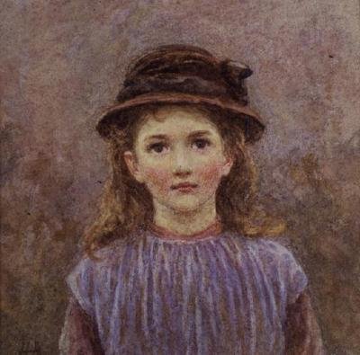 Porträtt av en ung flicka av Helen Allingham