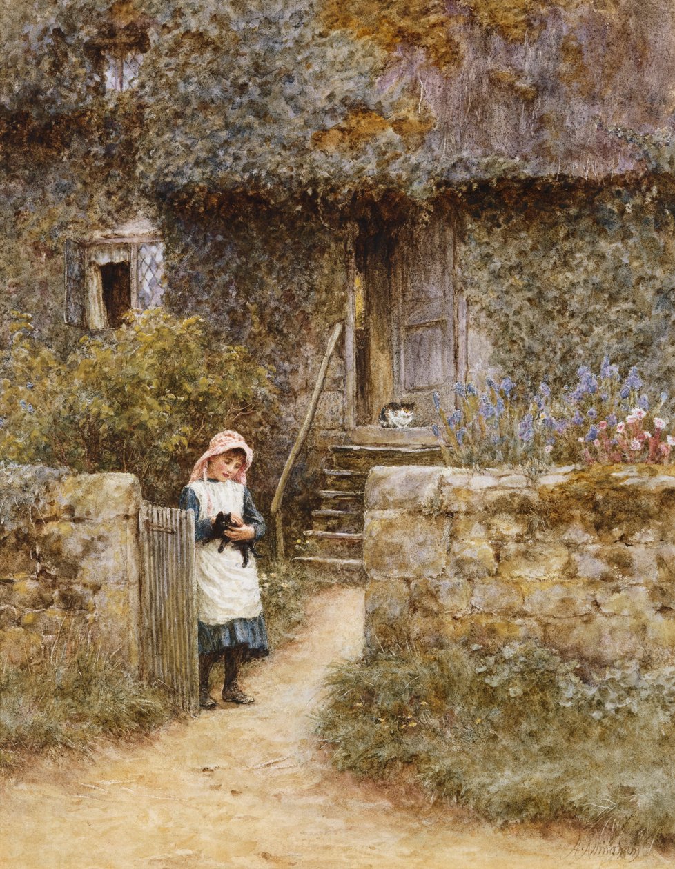 Trädgårdsporten av Helen Allingham