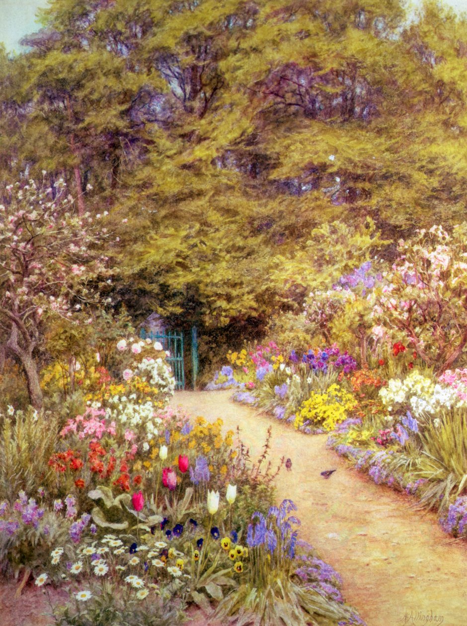 Köksträdgården, Farringford av Helen Allingham