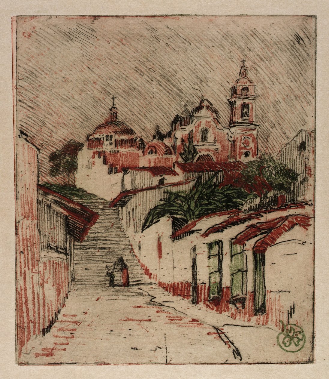 Kyrka i Cuernavaca, Mexiko av Helen Hyde