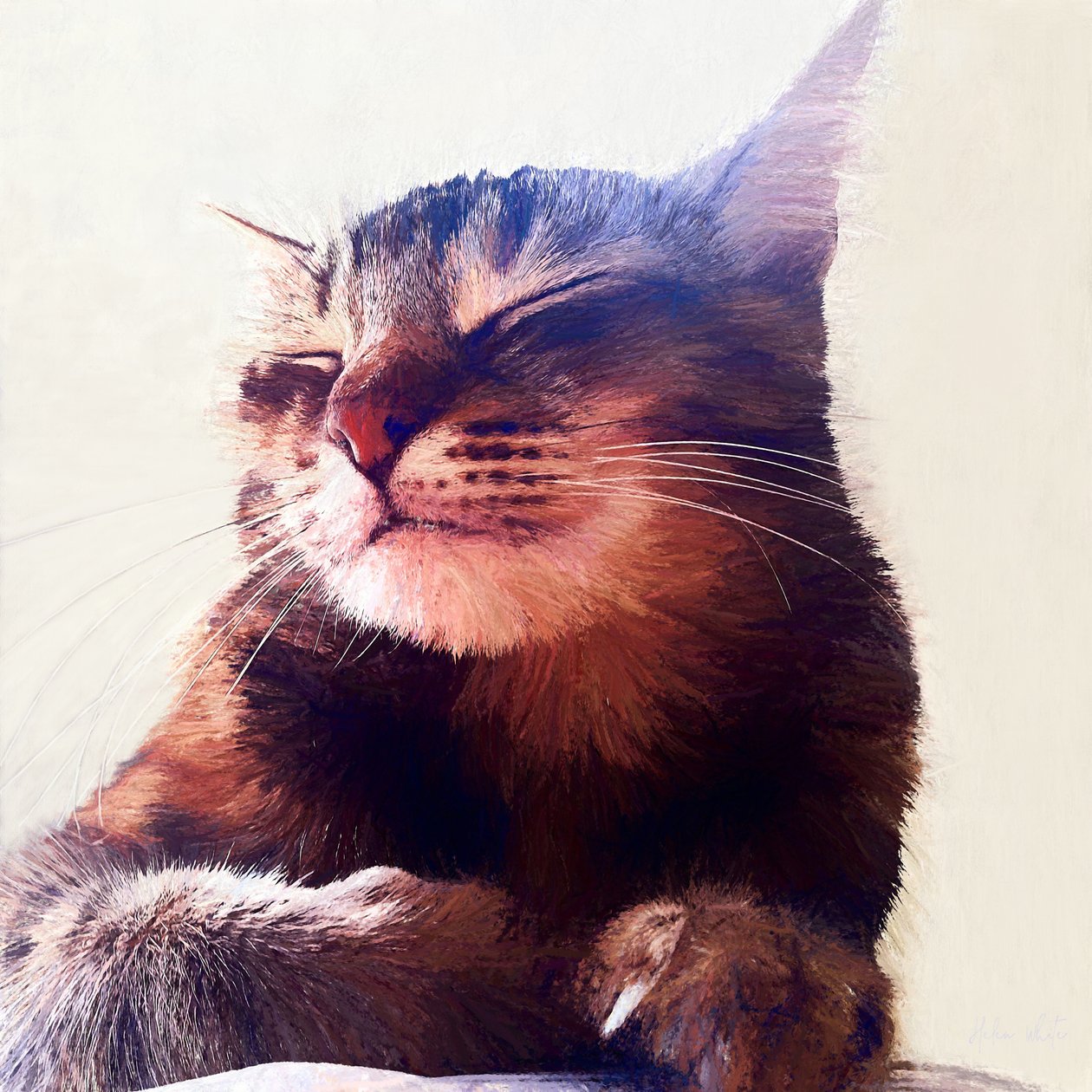 Cat That Got The Cream, 2018 av Helen White