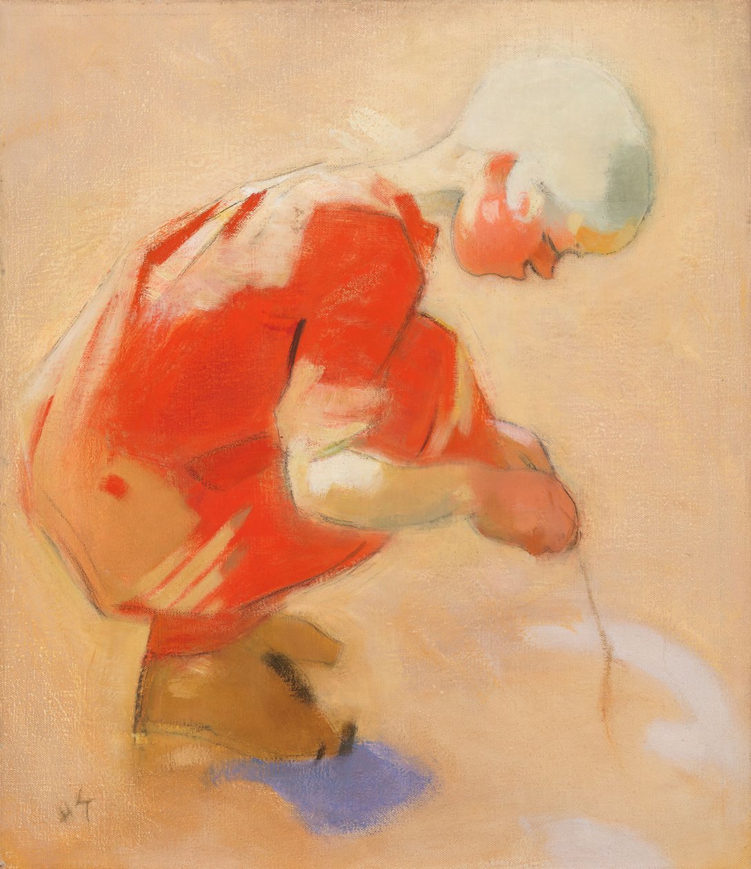Flicka på sanden, 1912. av Helene Schjerfbeck