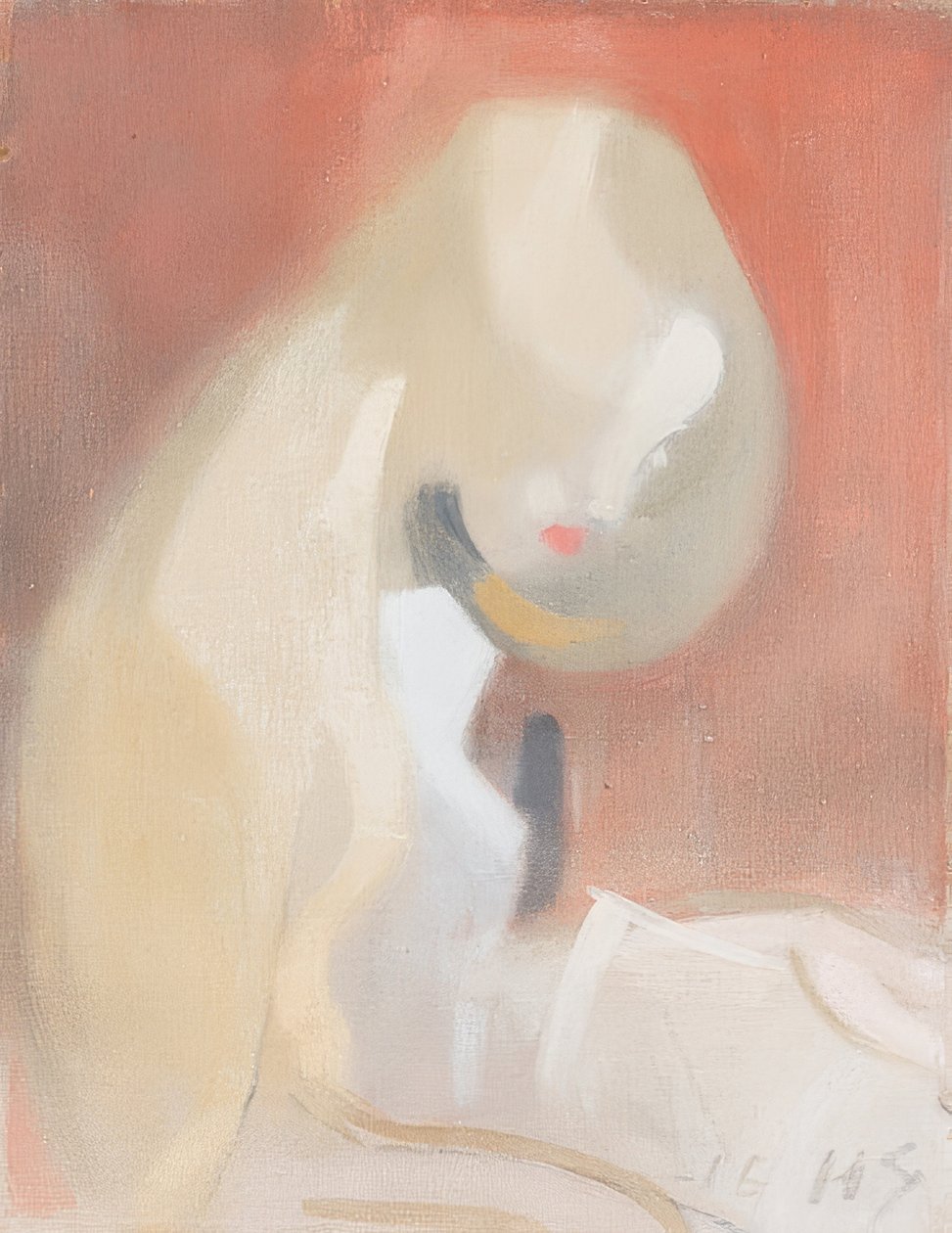 Flicka med blont hår. 1916 av Helene Schjerfbeck