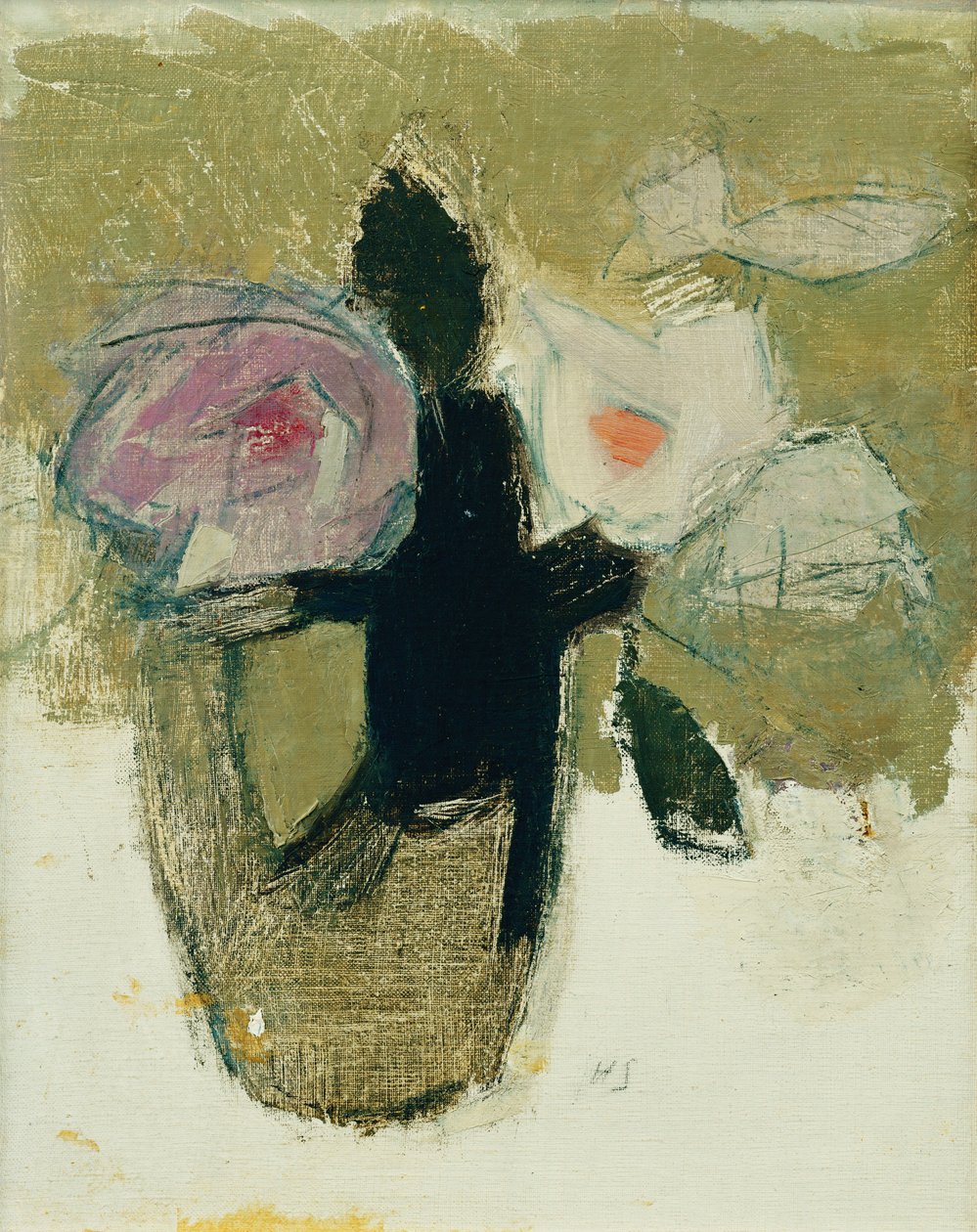 Röda rosor i en vas av Helene Schjerfbeck