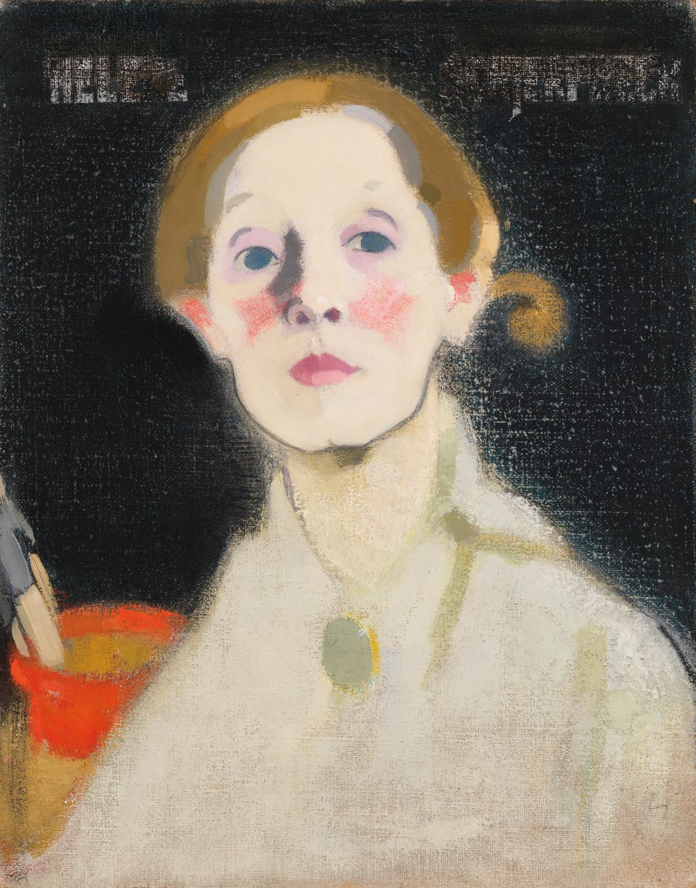 Självporträtt, 1915. av Helene Schjerfbeck