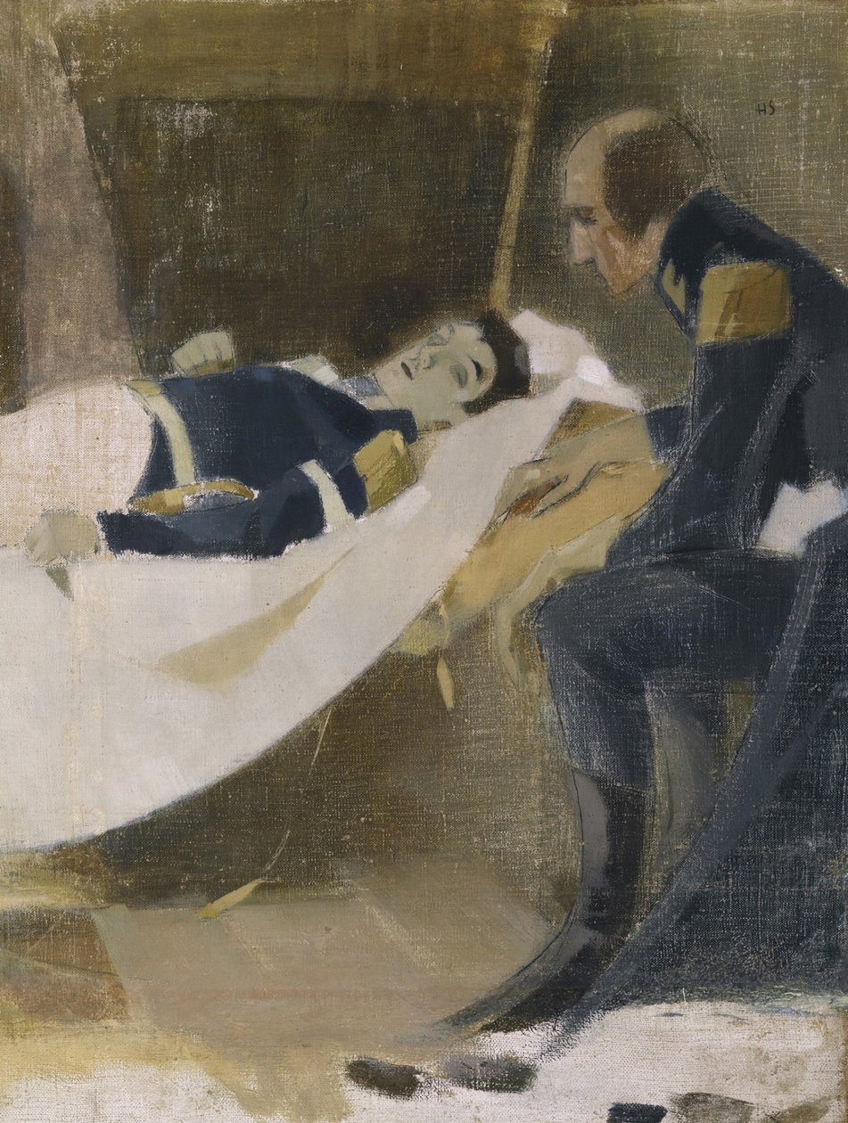 Wilhelm von Schwerins död 1927 av Helene Schjerfbeck