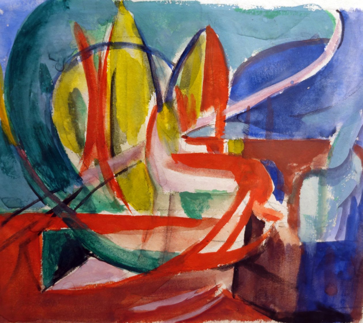 Studie efter att ha målat Gazelle of Franz Marc av Helmuth Macke