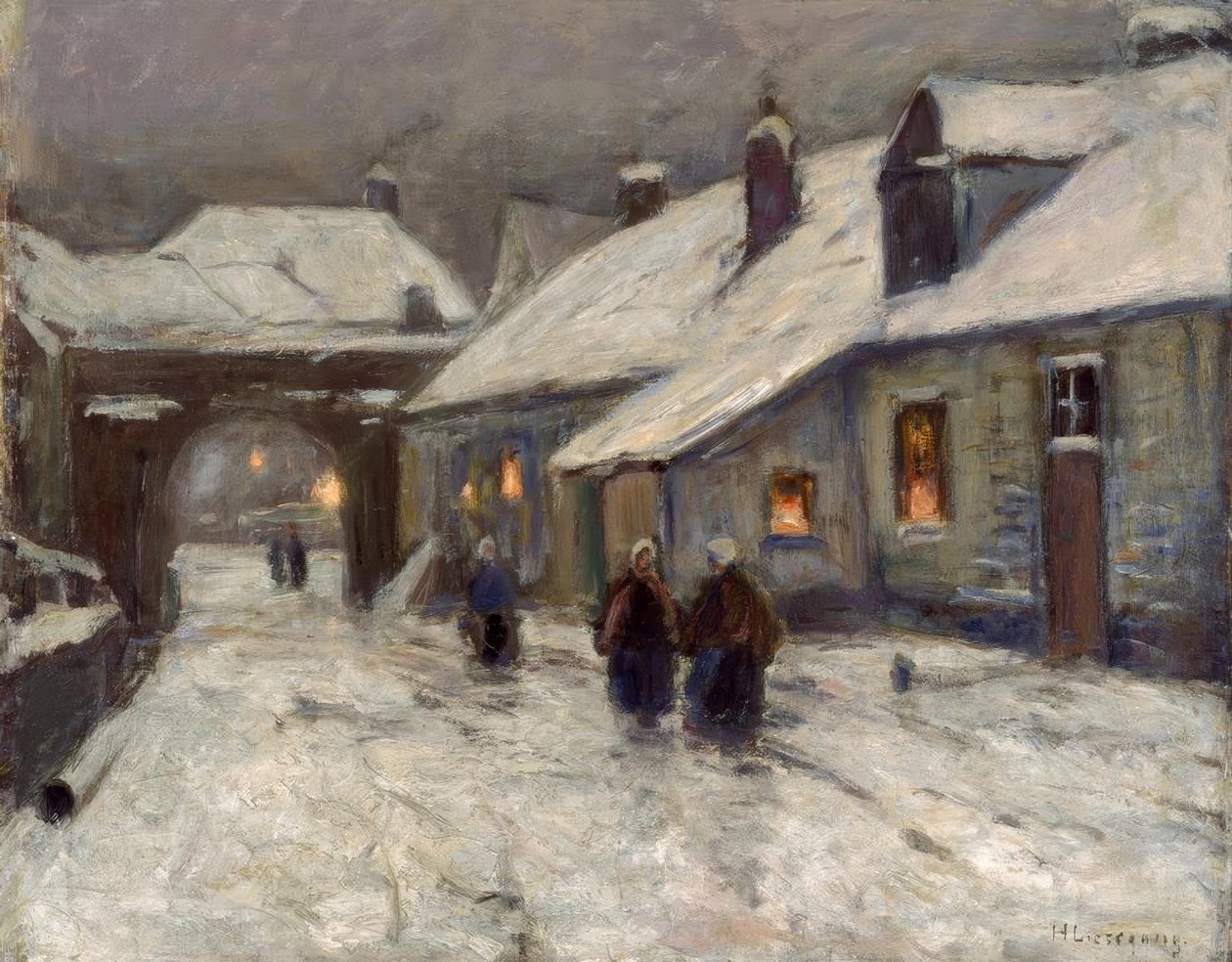Vinter bygata av Helmuth Liesegang