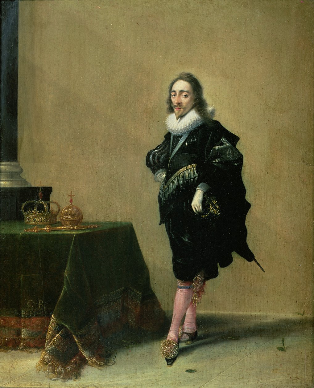 Porträtt av Karl I (1600-49) 1632 av Hendrick Gerritsz Pot