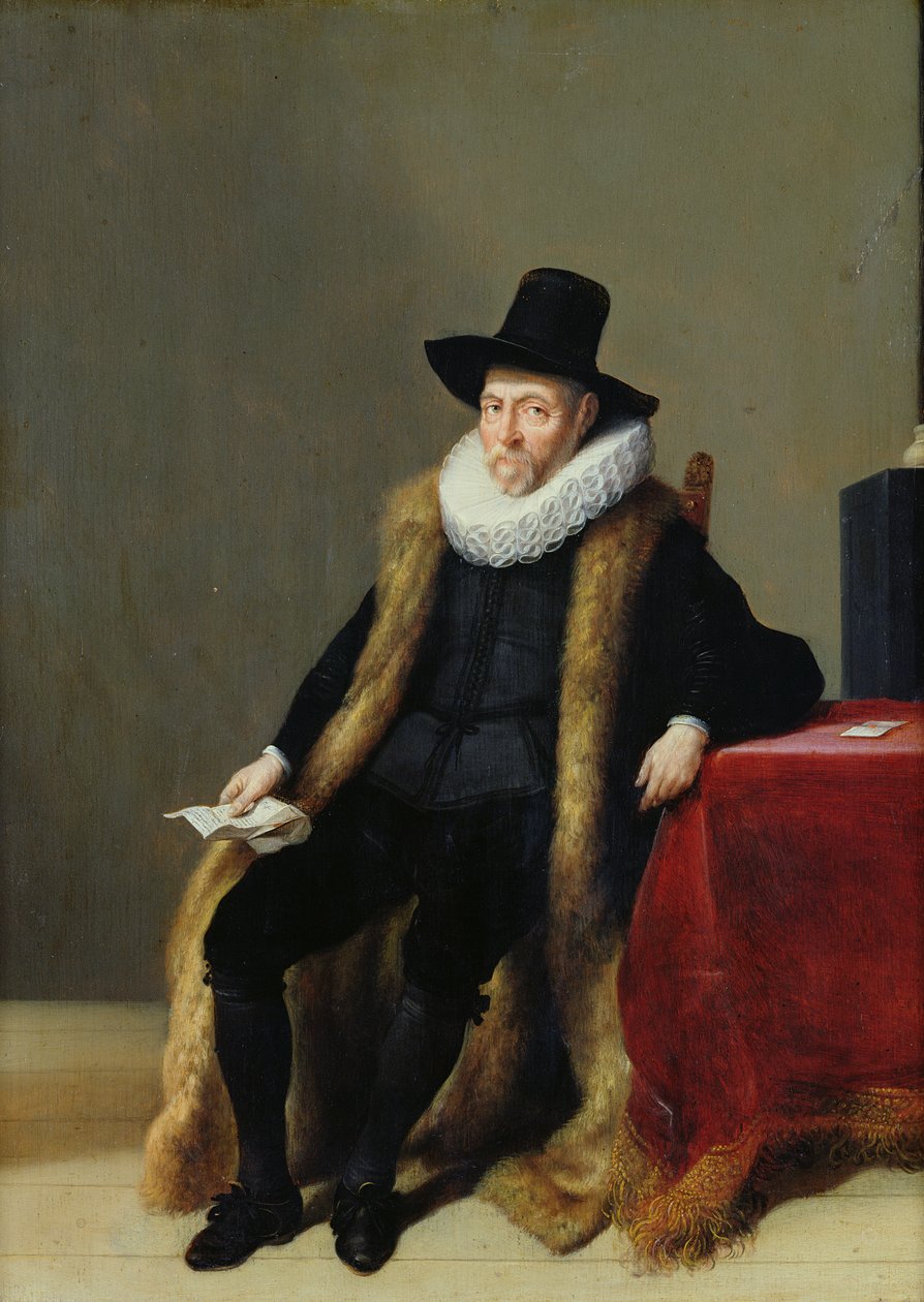 Porträtt av en man av Hendrick Gerritsz Pot