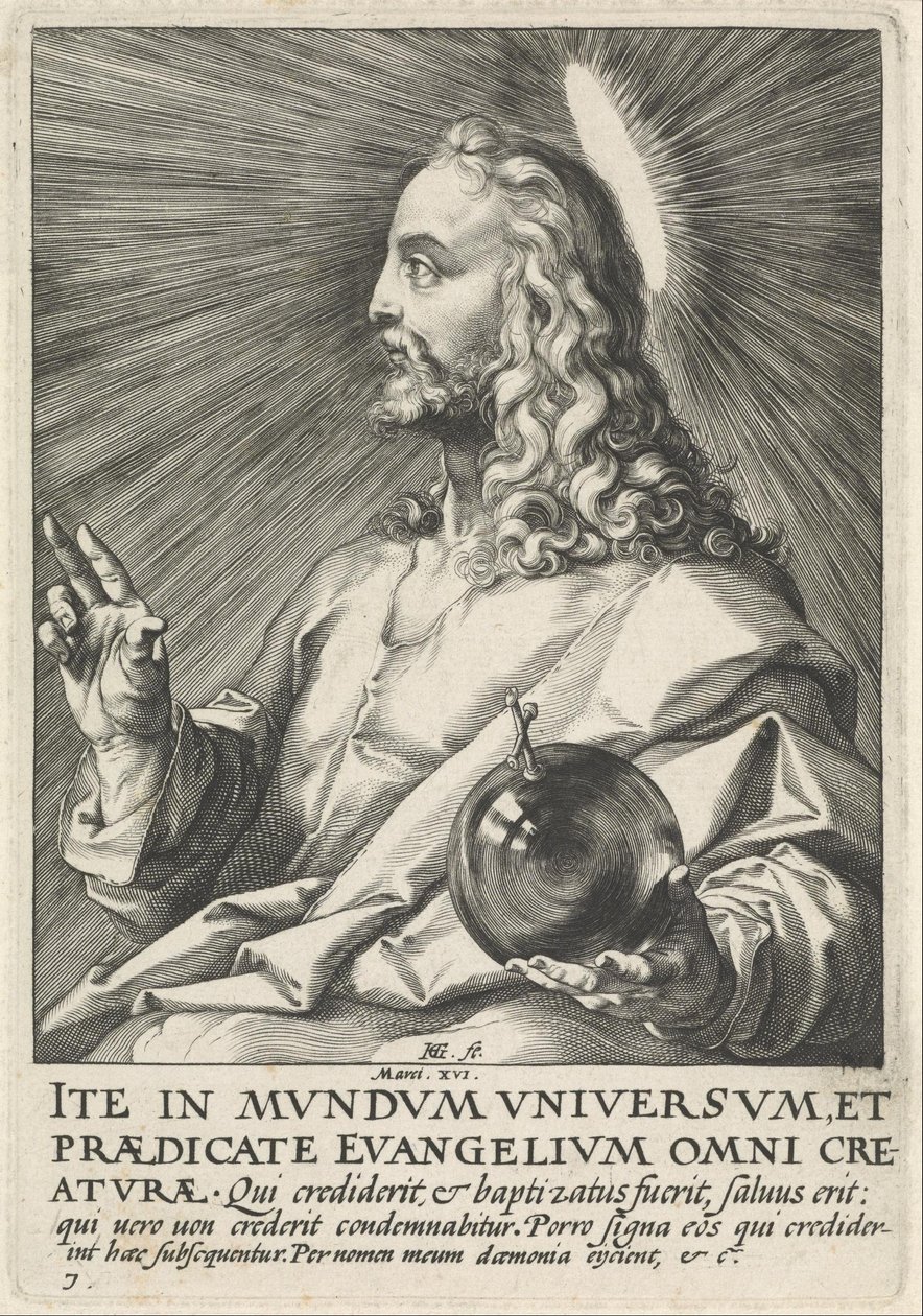 Salvator Mundi av Hendrik Goltzius