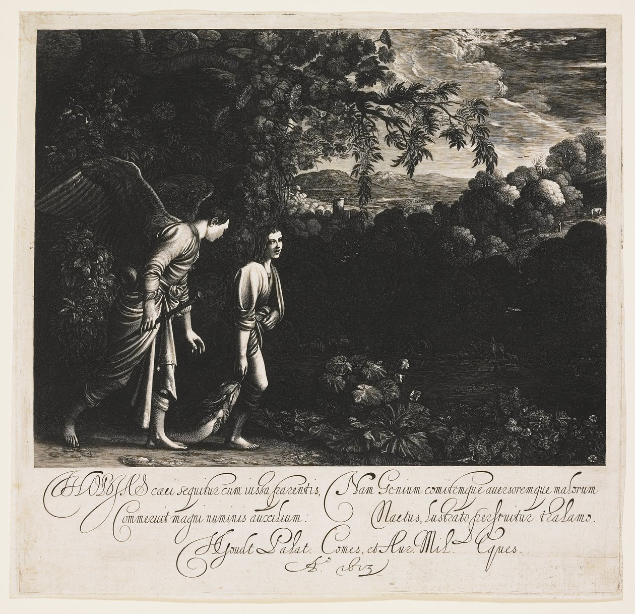 Tobias och ängeln av Hendrik Goudt