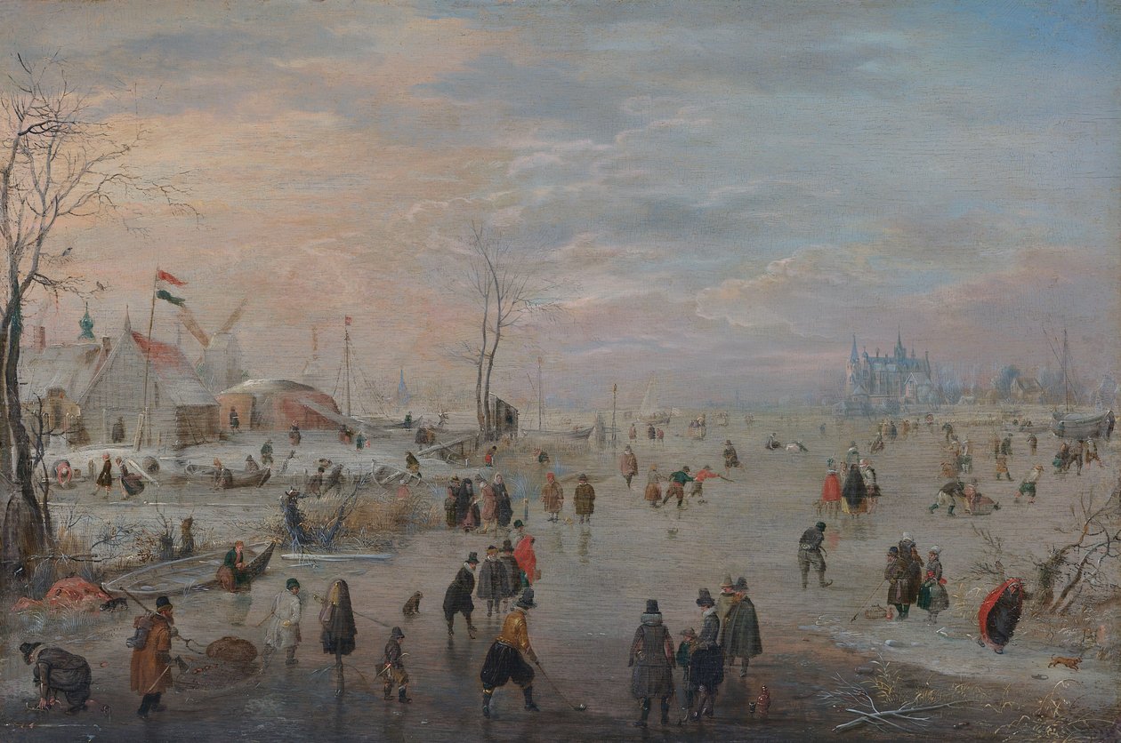 Njut av isen av Hendrick Avercamp