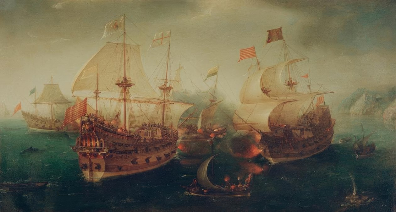 Sjöslag av Hendrick Cornelisz. Vroom