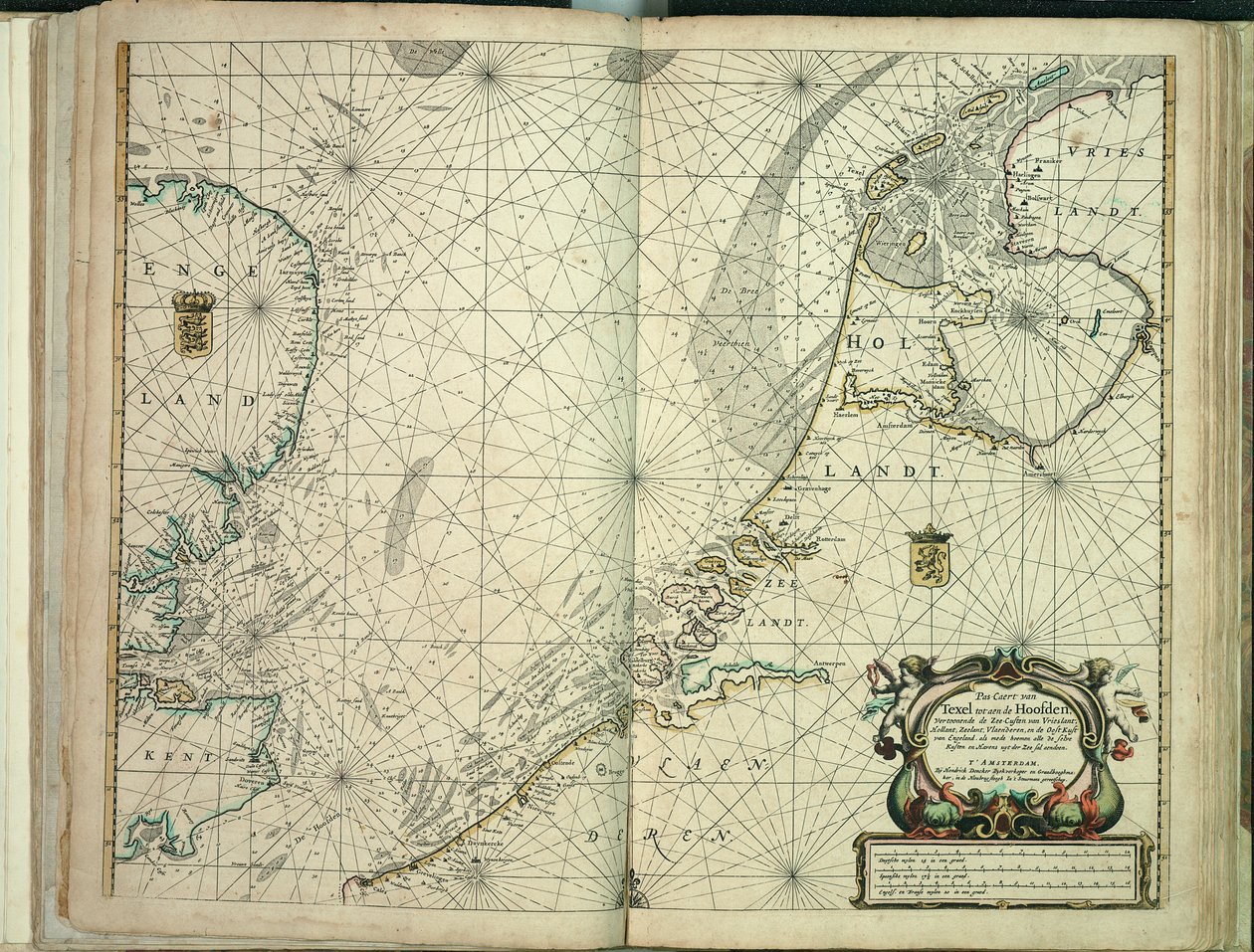 Pas-caert från Texel till aen de Hoofden av Hendrick Doncker