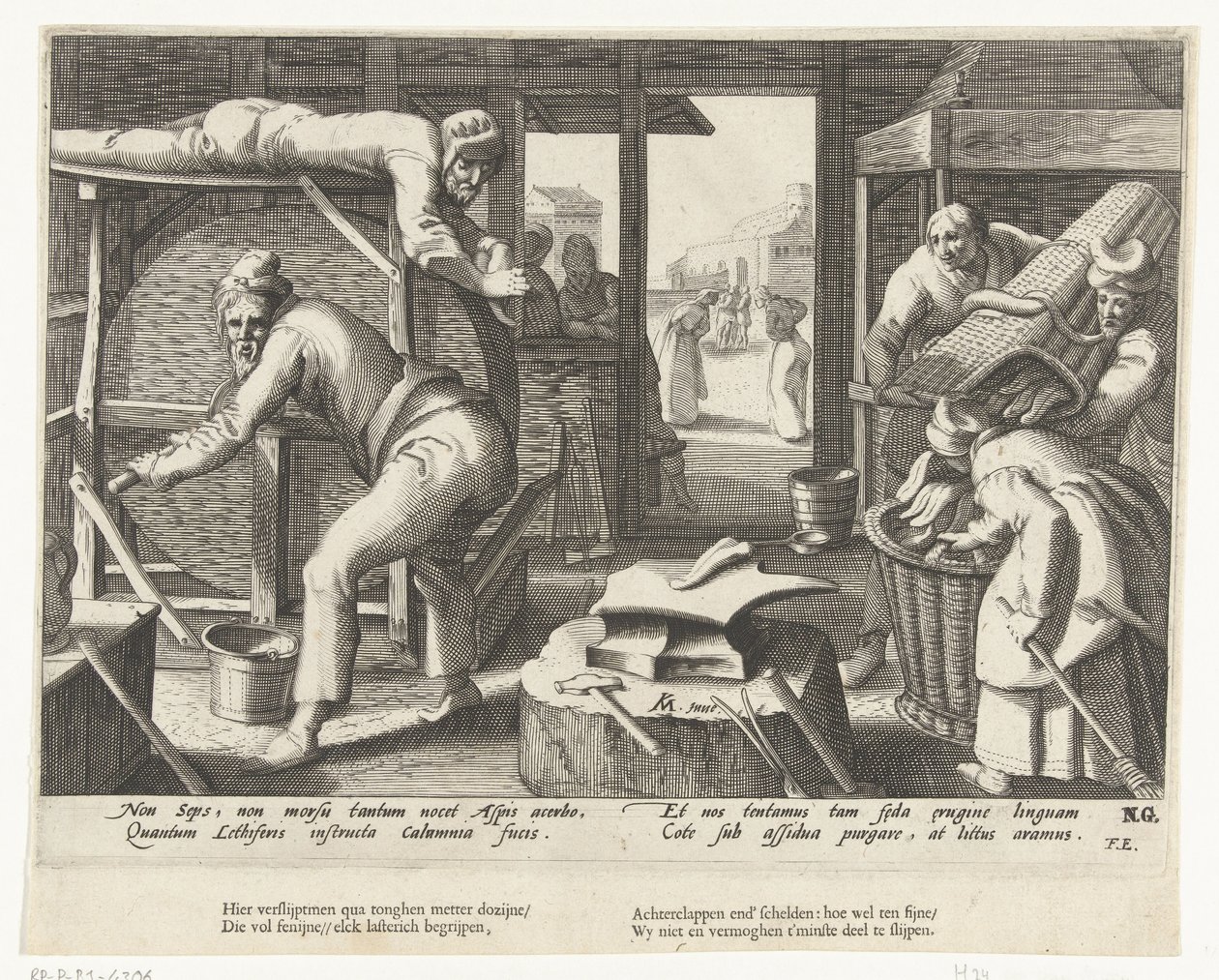 Tungvässare av Hendrick Goltzius (attributed to workshop of)