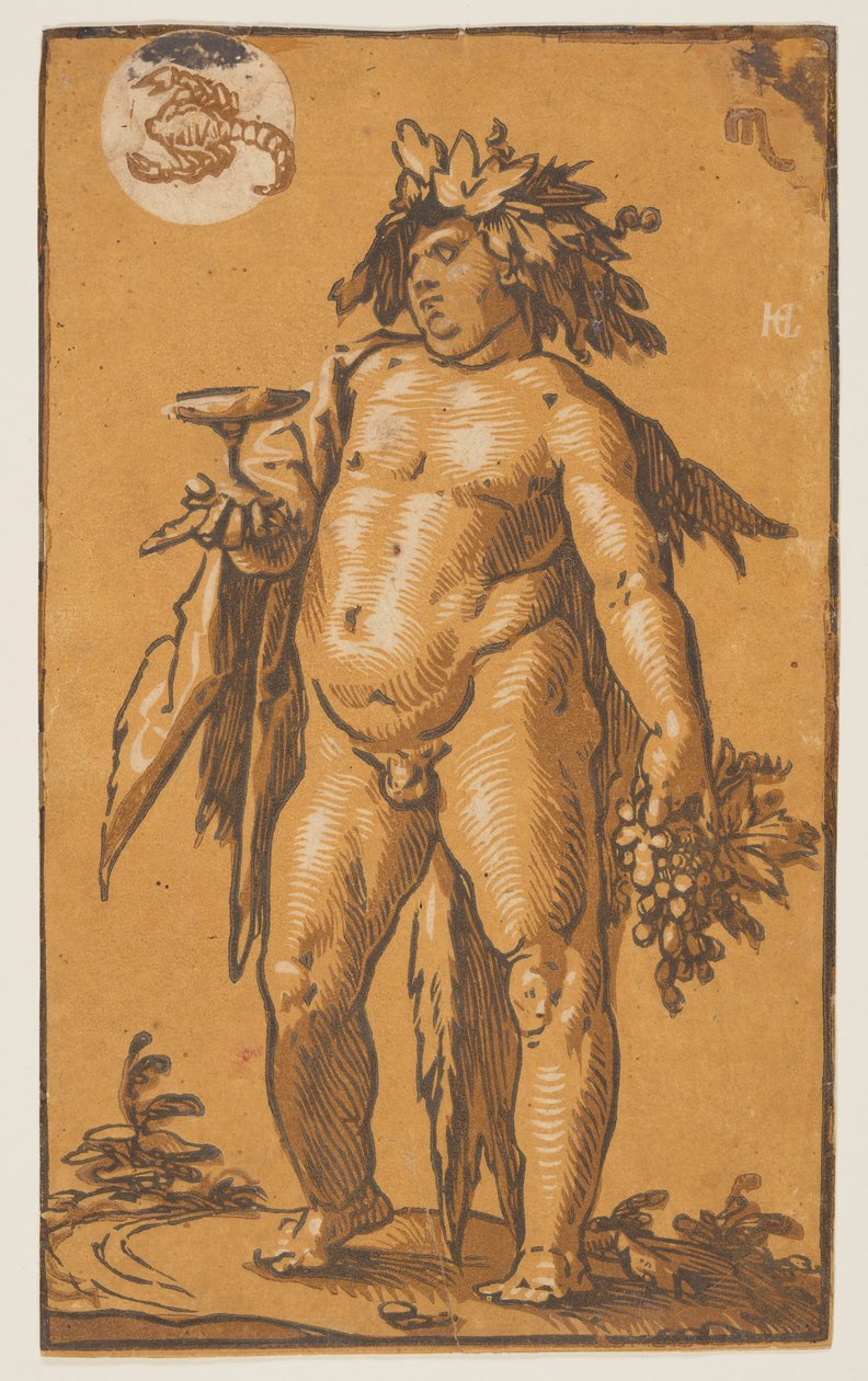 Bacchus av Hendrick Goltzius