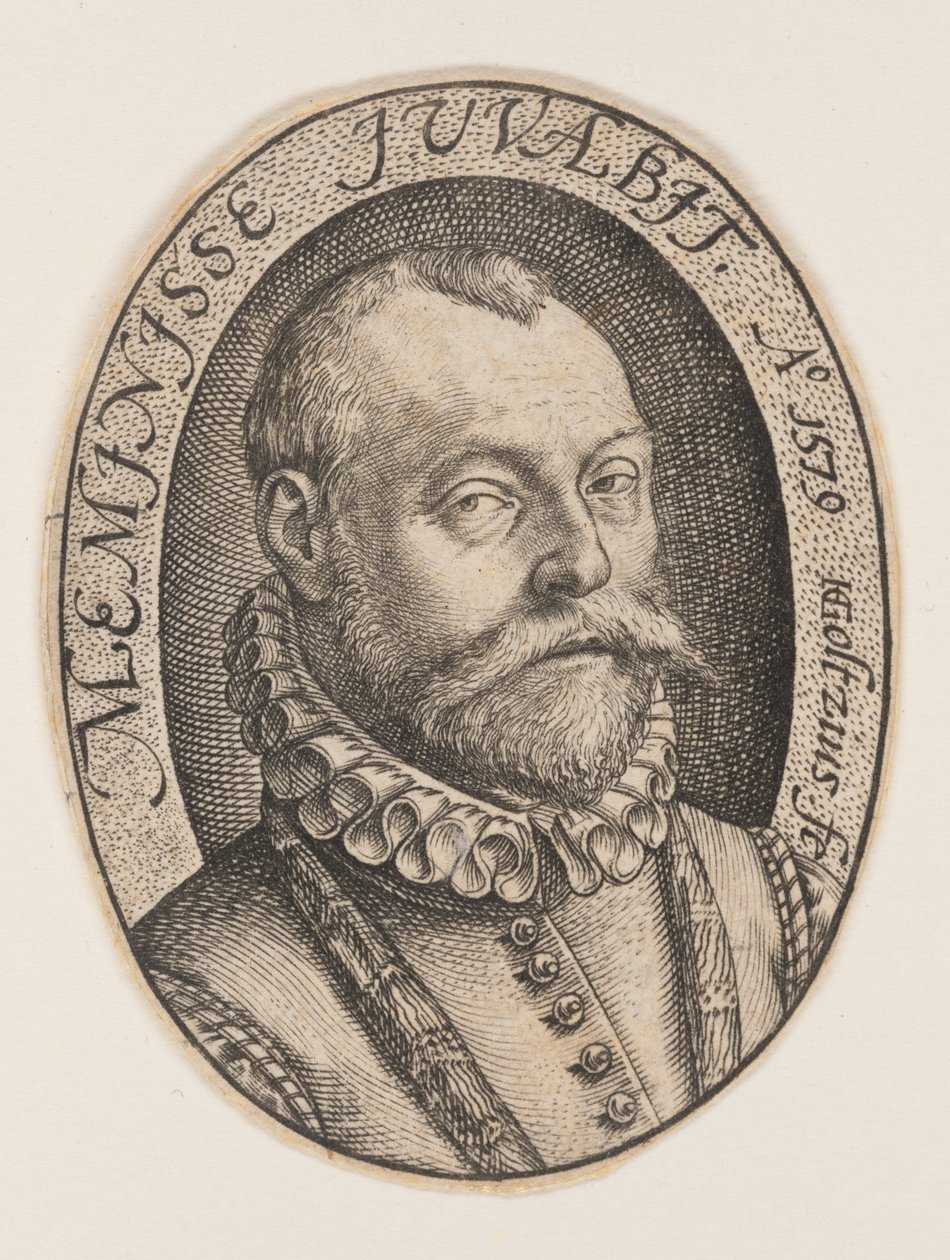 Byst av en man vänd åt höger av Hendrick Goltzius