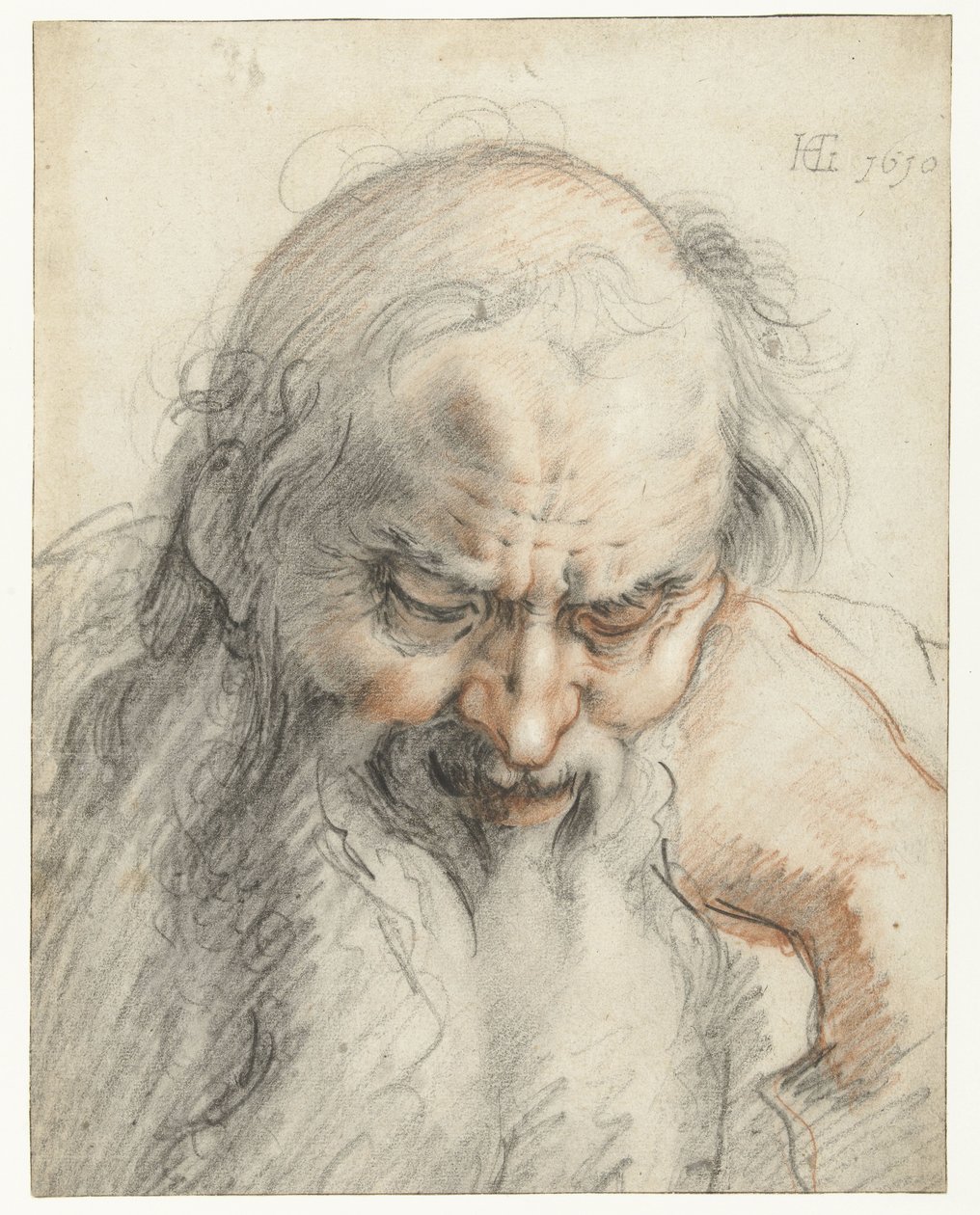 Byst av en gammal man av Hendrick Goltzius