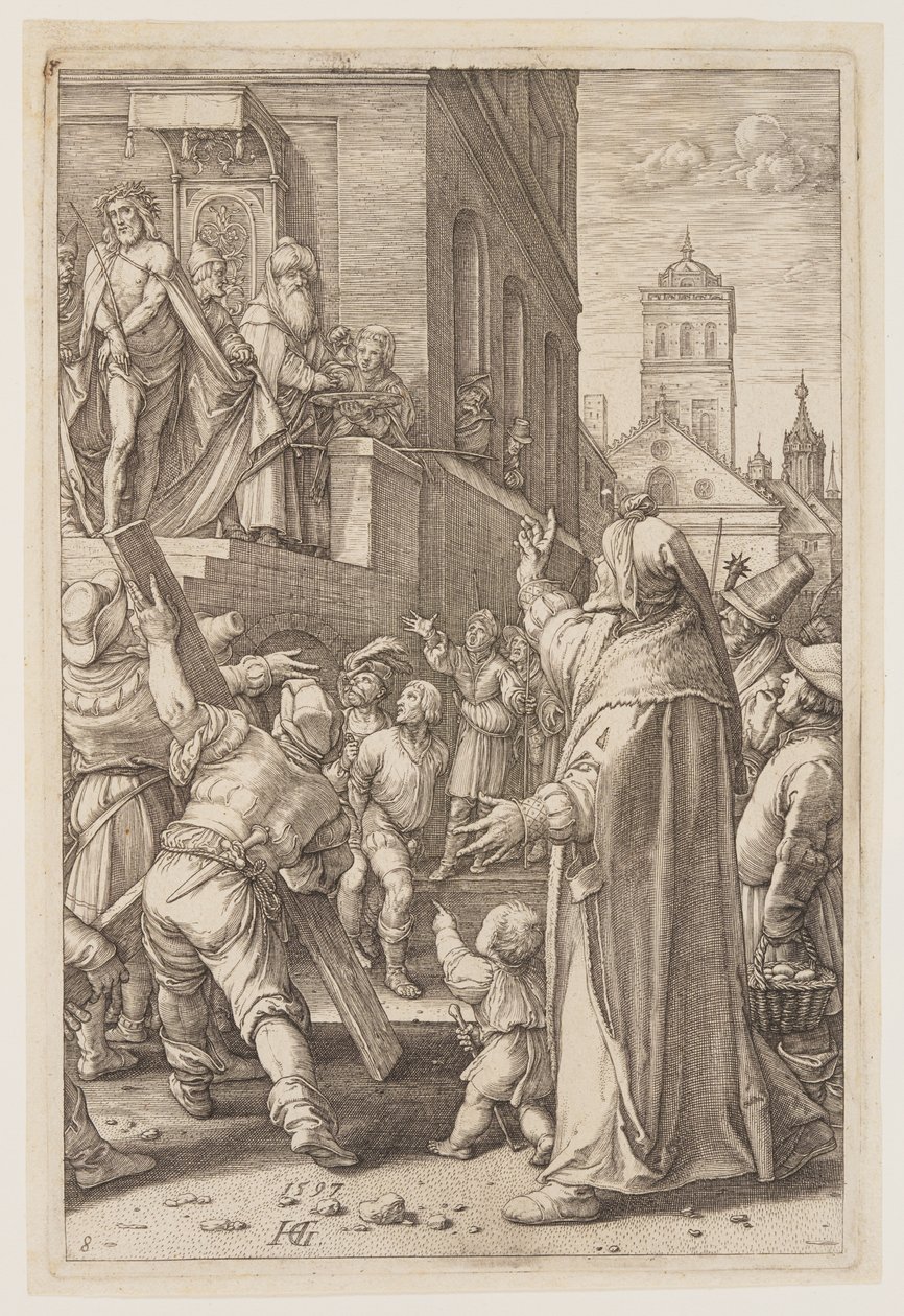 Ecce Homo, från Passionen av Hendrick Goltzius