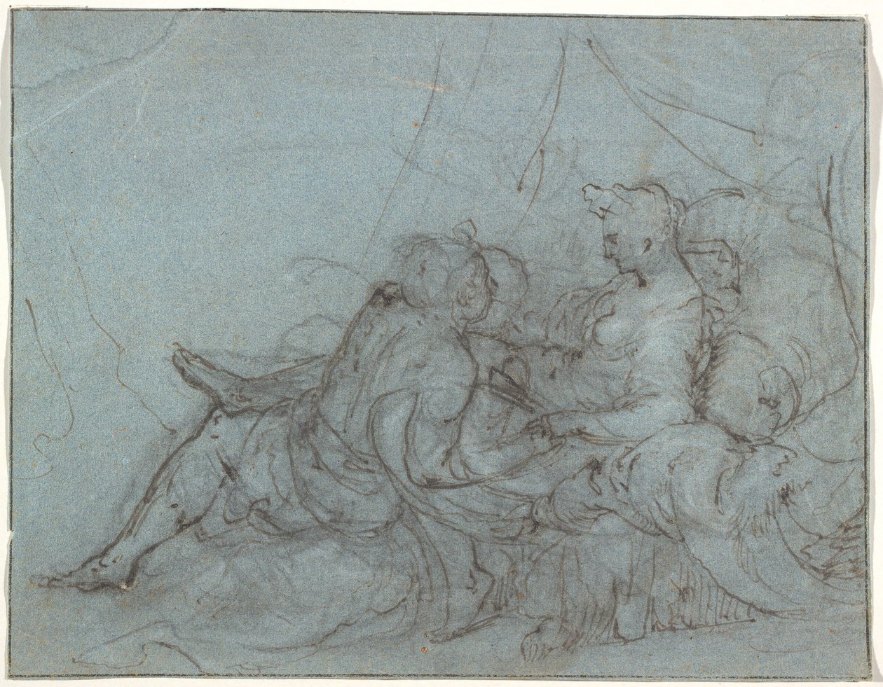 Älskande par av Hendrick Goltzius