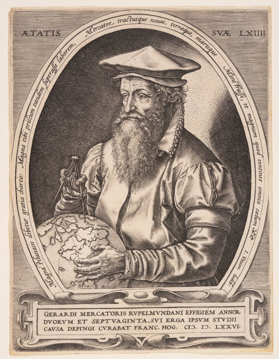 Gerardus Mercator av Hendrick Goltzius