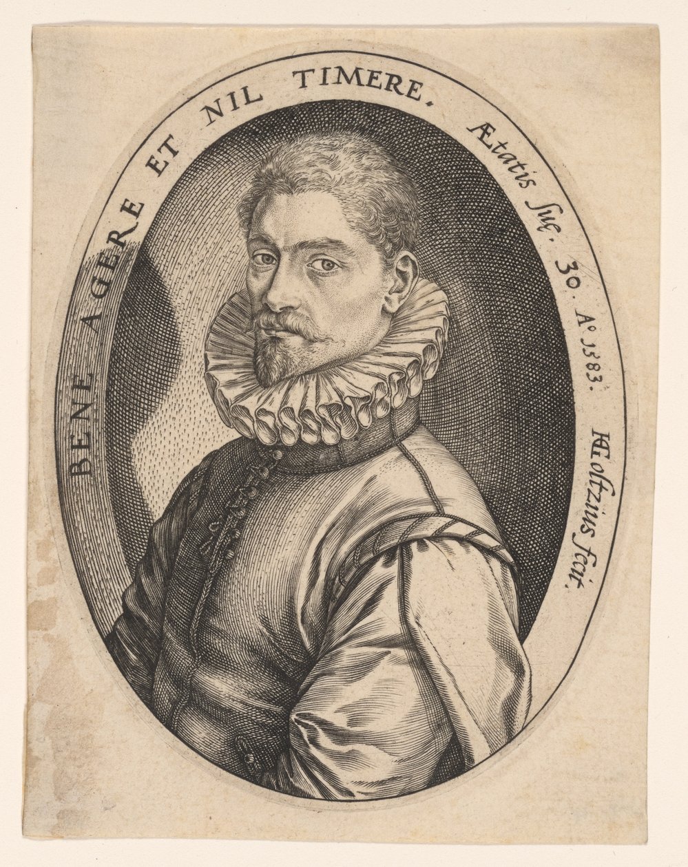Hieronymous Scholiers av Hendrick Goltzius