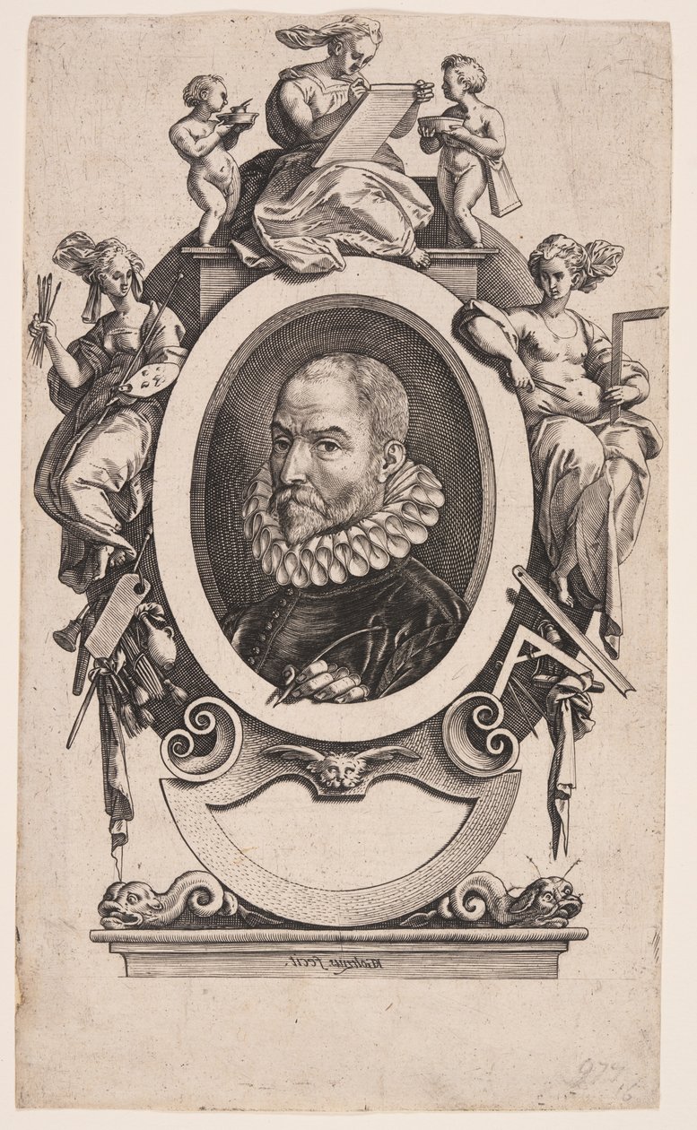 John Stradanus av Hendrick Goltzius