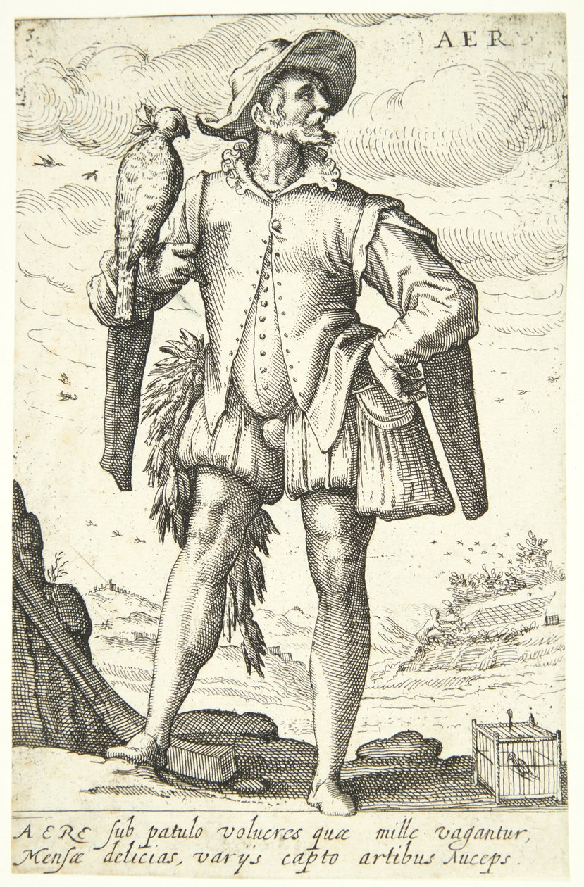 Luft (Aer) av Hendrick Goltzius