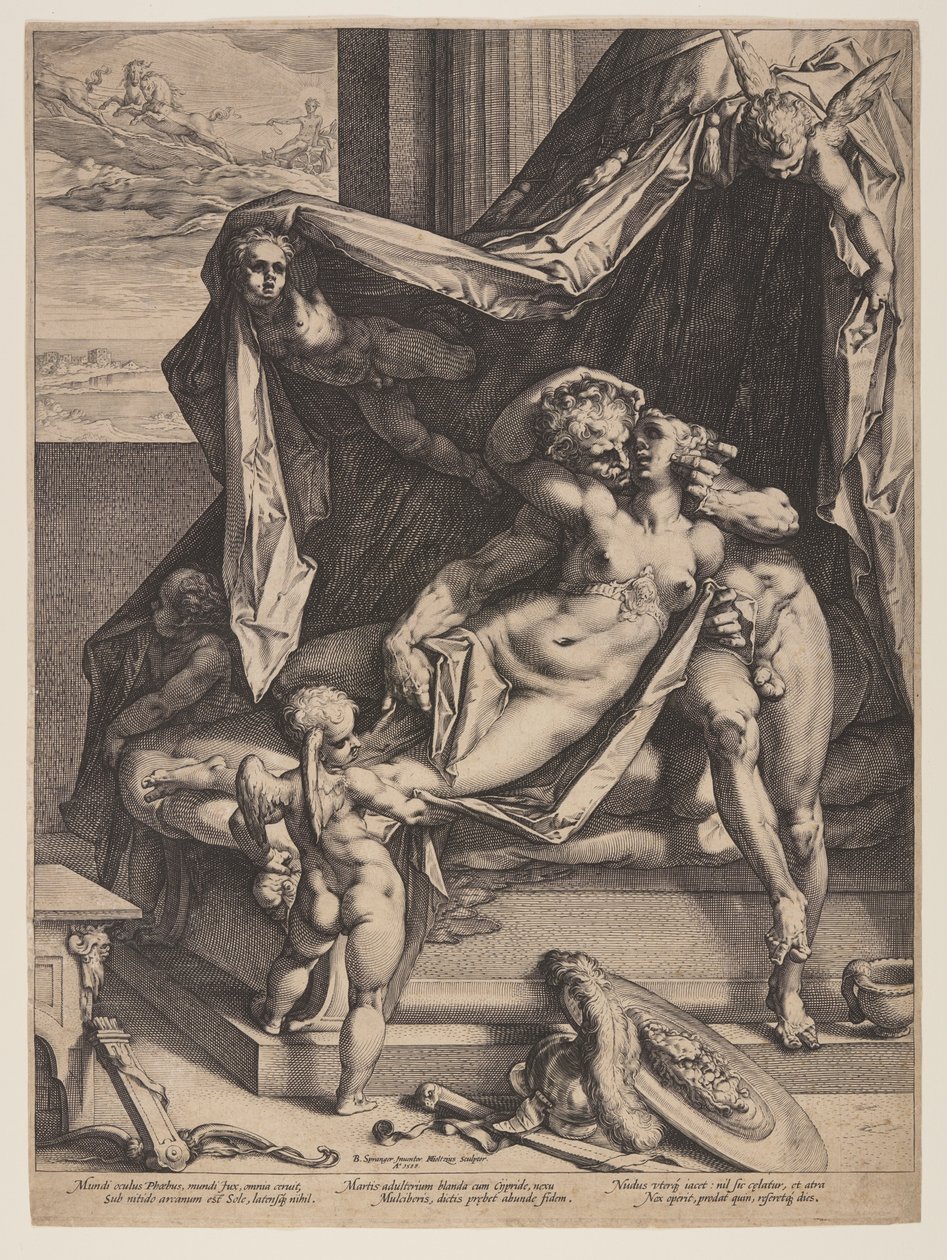 Mars och Venus av Hendrick Goltzius