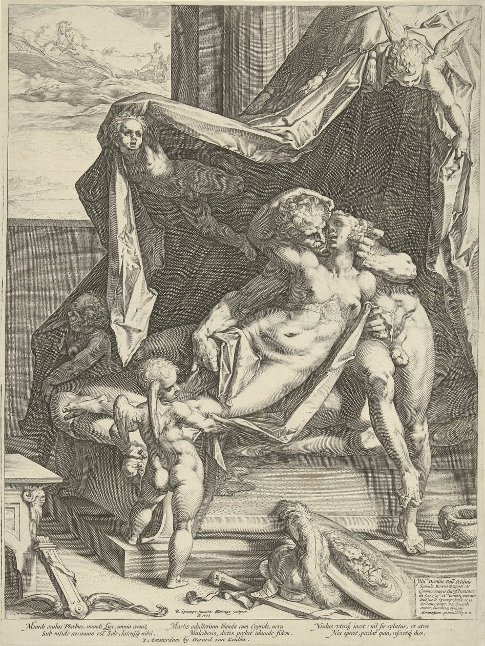 Mars till Venus av Hendrick Goltzius