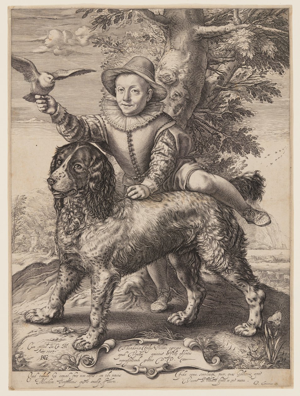 Porträtt av Frederik de Vries av Hendrick Goltzius