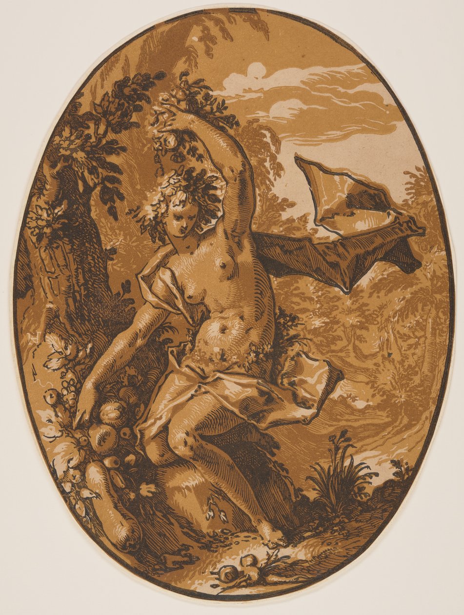 Proserpine, från Gudomarna av Hendrick Goltzius