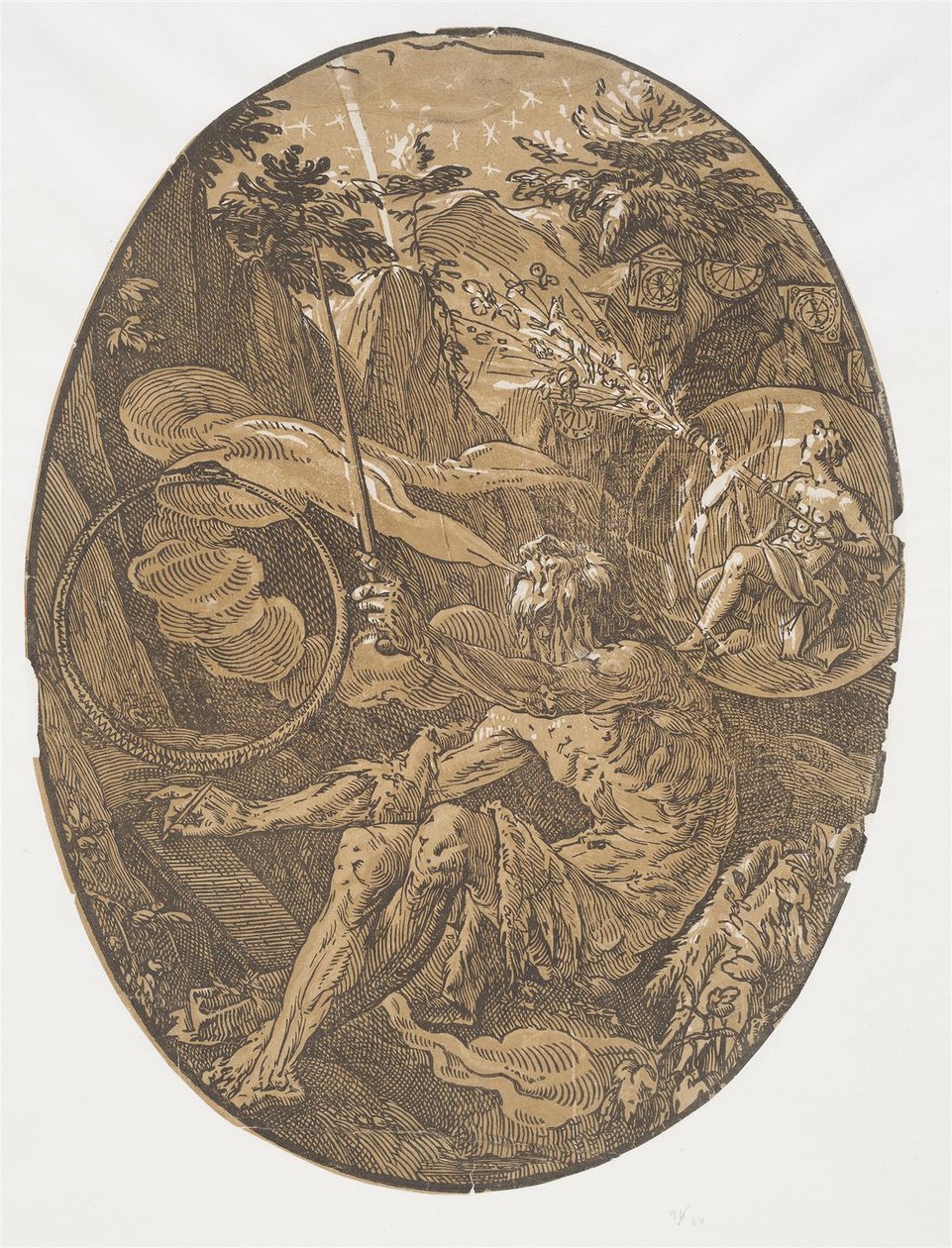 Evighetens grotta (Trollkarlen) av Hendrick Goltzius