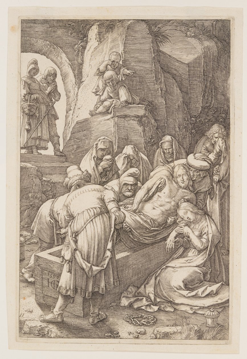 The Entombment, från The Passion av Hendrick Goltzius