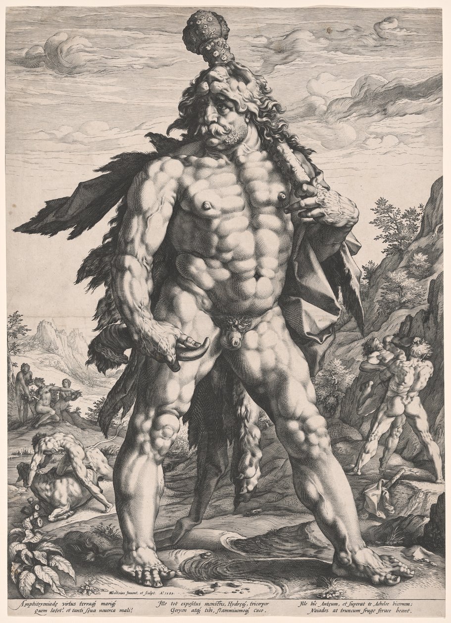 Den store Herkules (Knollenman) av Hendrick Goltzius