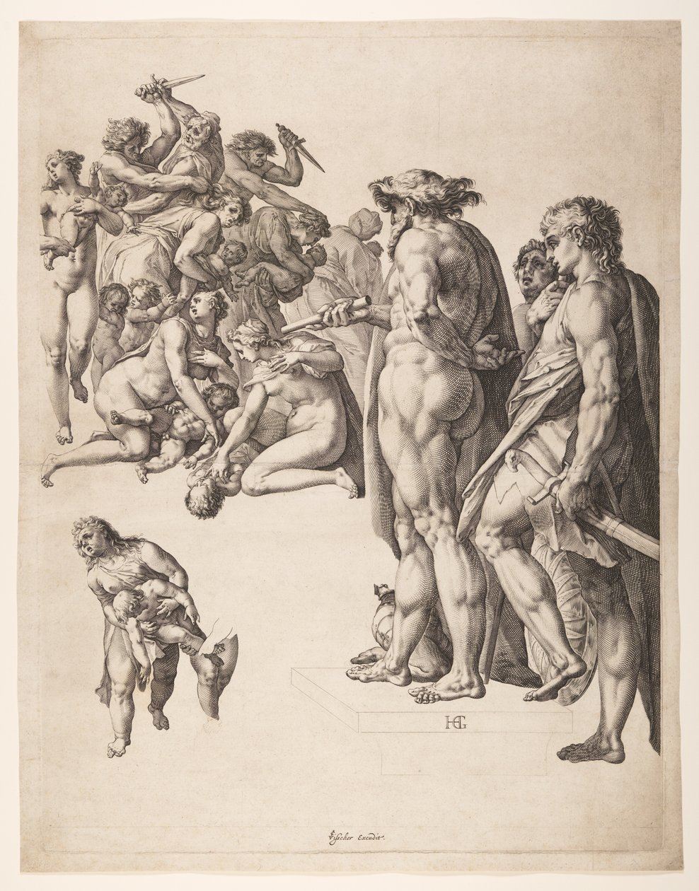 Massakern på de oskyldiga av Hendrick Goltzius
