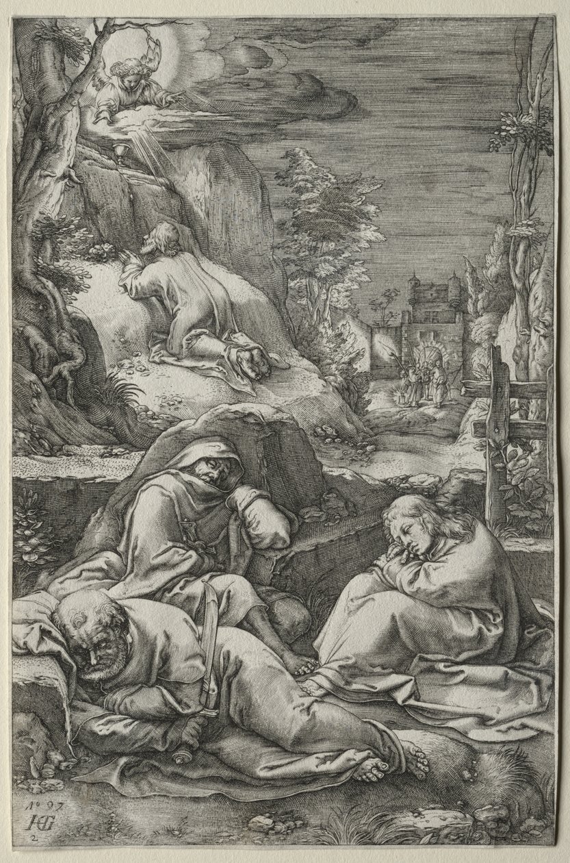Passionen: ångesten i trädgården av Hendrick Goltzius