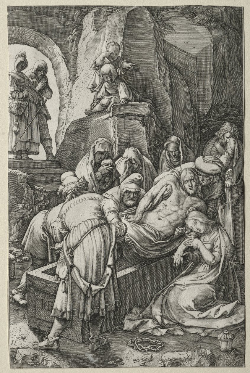 Passionen: Gravläggningen av Hendrick Goltzius