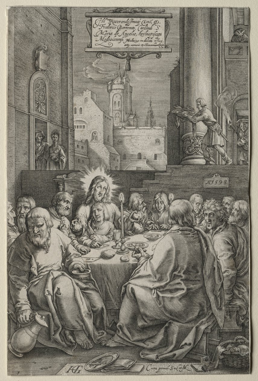 Passionen: Nattvarden av Hendrick Goltzius