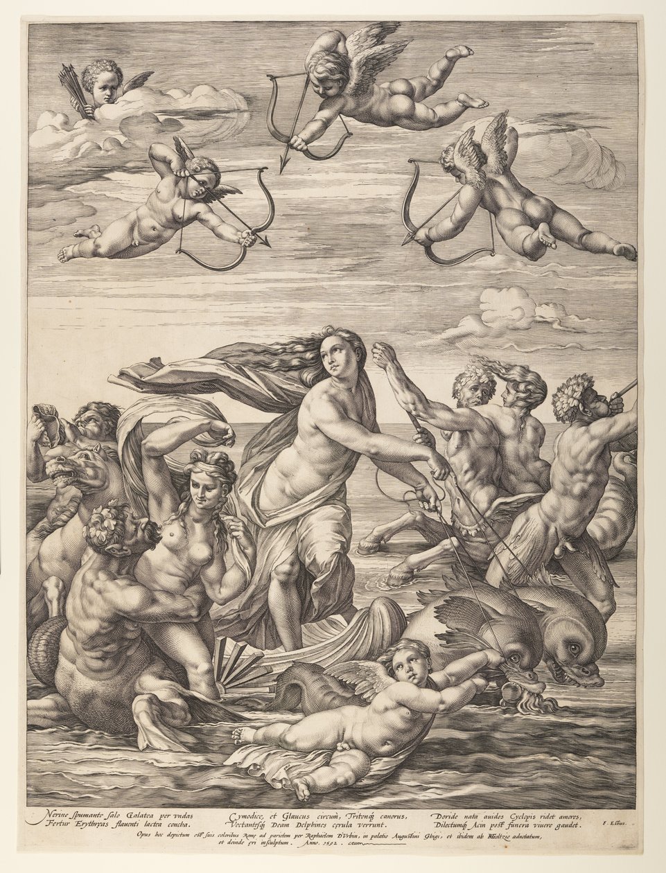 Galateas triumf av Hendrick Goltzius