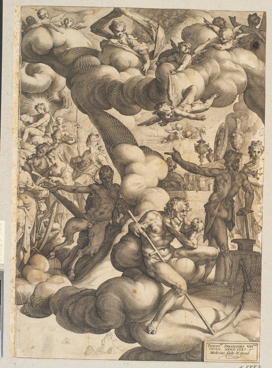 Amors och Psyches bröllop av Hendrick Goltzius