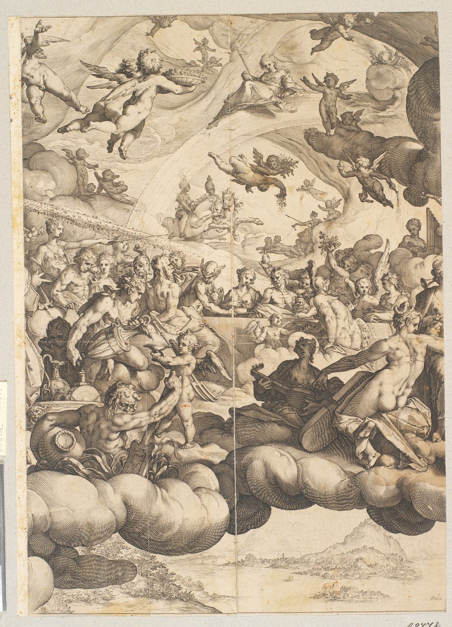 Amors och Psyches bröllop av Hendrick Goltzius