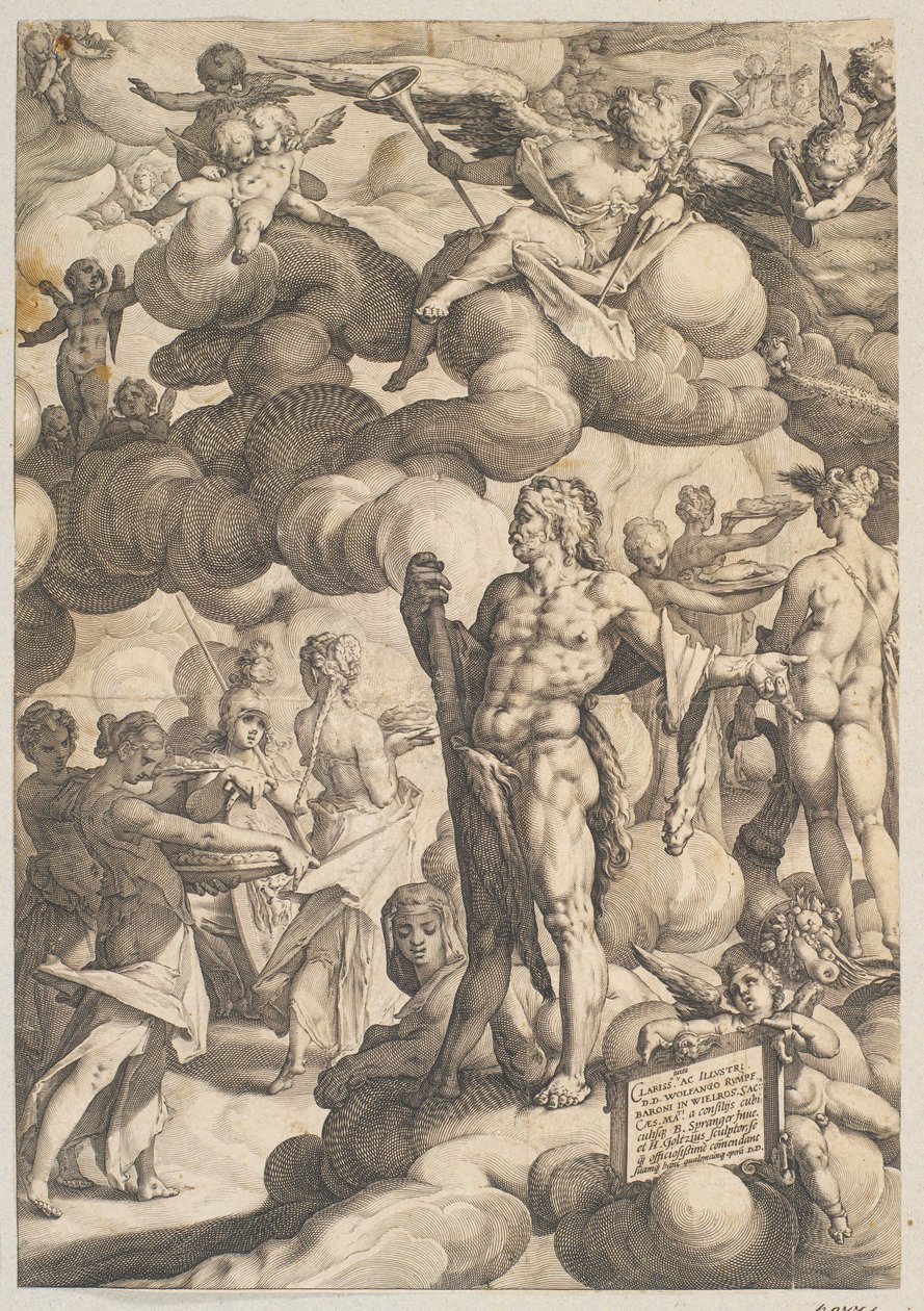 Amors och Psyches bröllop av Hendrick Goltzius