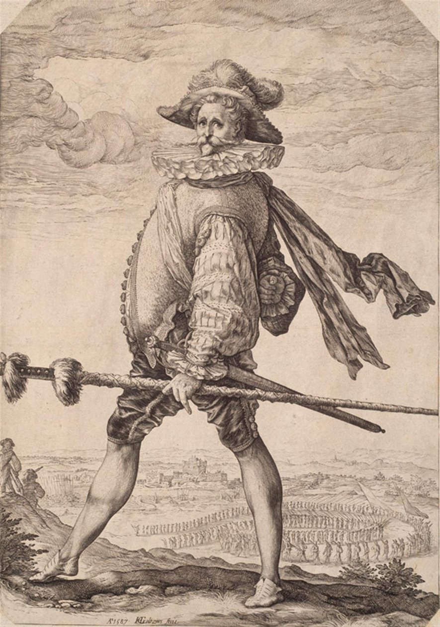 Kaptenen för infanteriet av Hendrick Goltzius