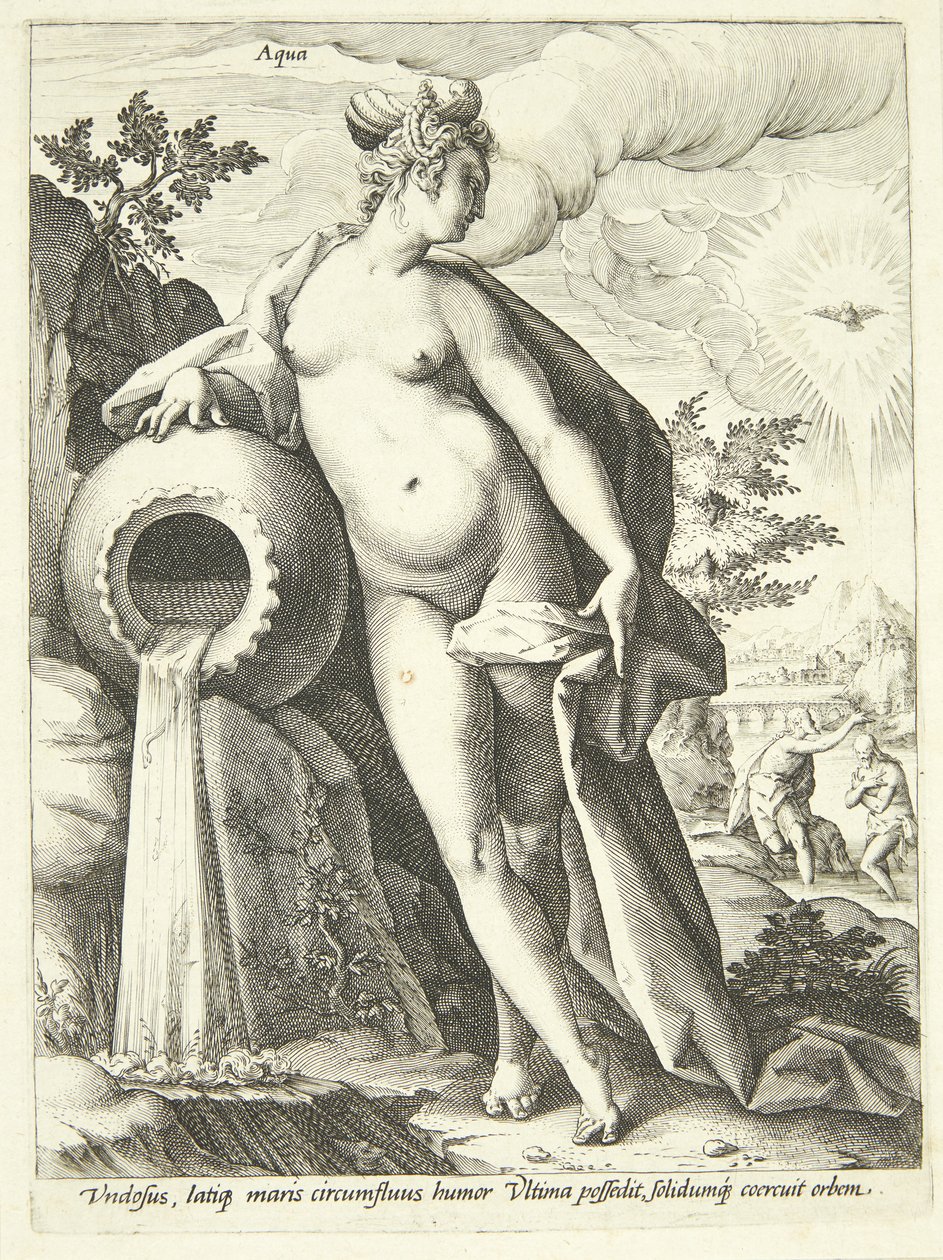 Vatten (Aqua) av Hendrick Goltzius
