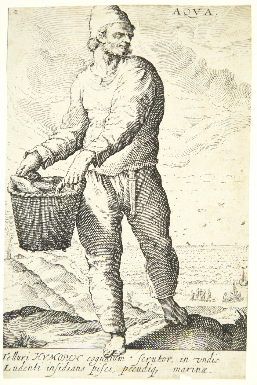 Vatten (Aqua) av Hendrick Goltzius
