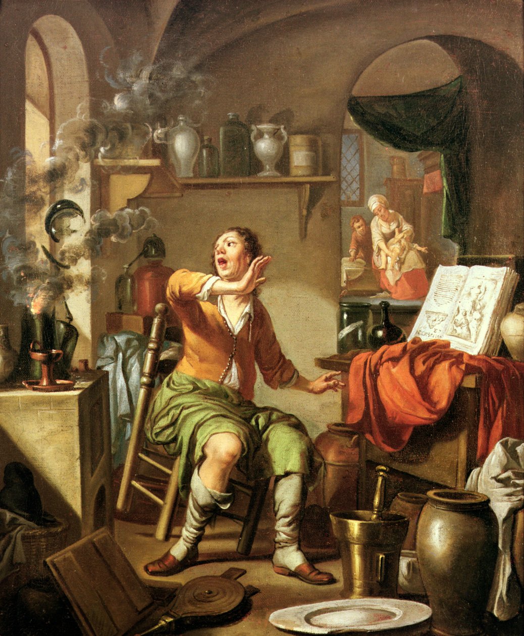 Alkemisten av Hendrick Heerschop or Herschop