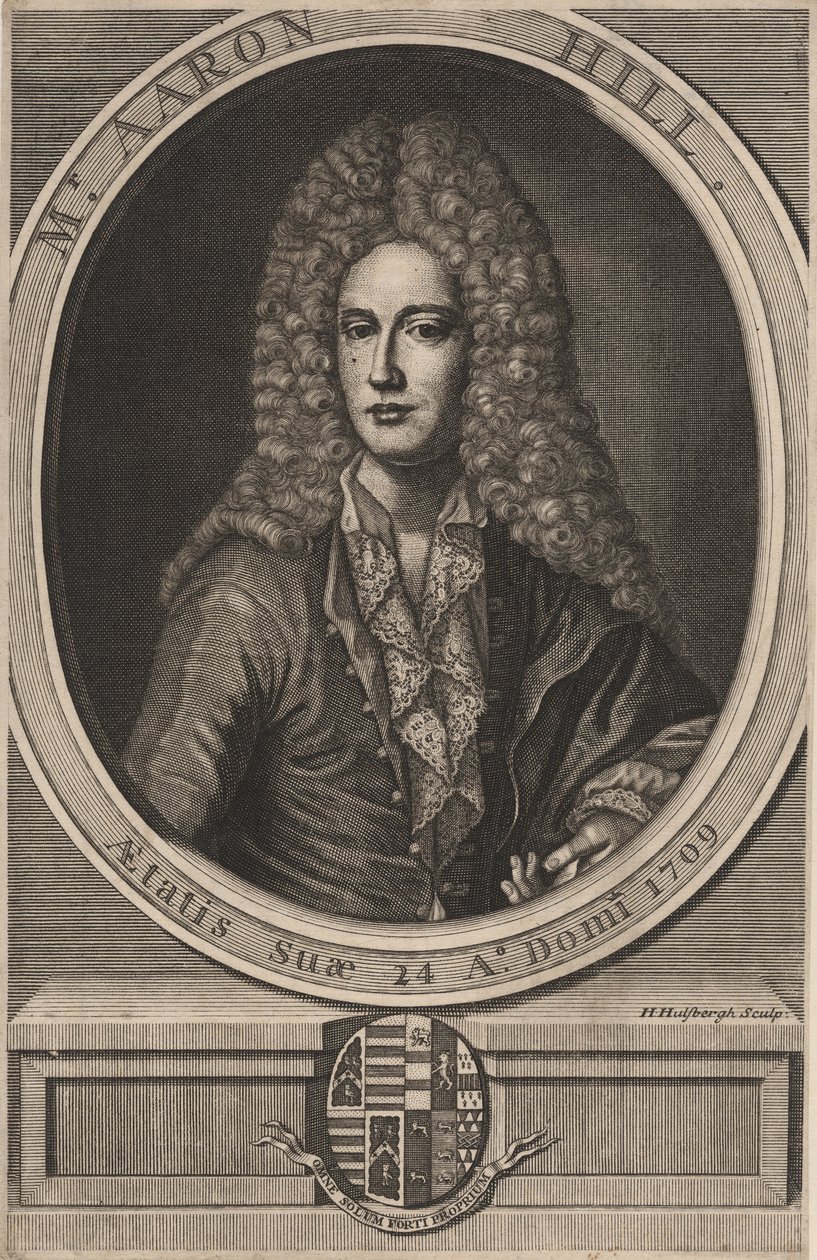 Aaron Hill, 1709 av Hendrick Hulsberg